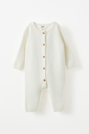 Organic Knit Long Sleeve All In One