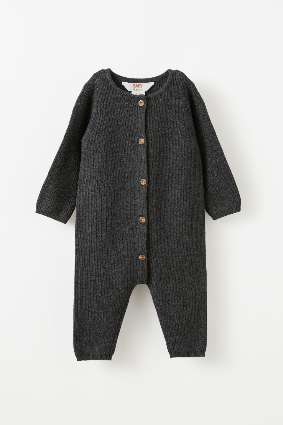 Organic Knit Long Sleeve All In One