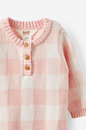 Organic Knit Long Sleeve All In One