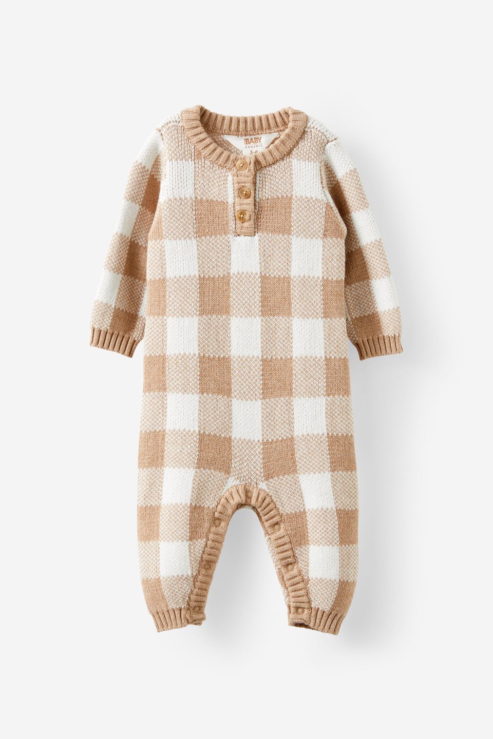 Organic Knit Long Sleeve All In One