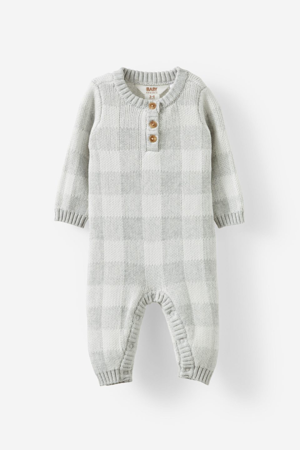 Organic Knit Long Sleeve All In One