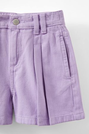 Sarai Pleat Front Denim Short