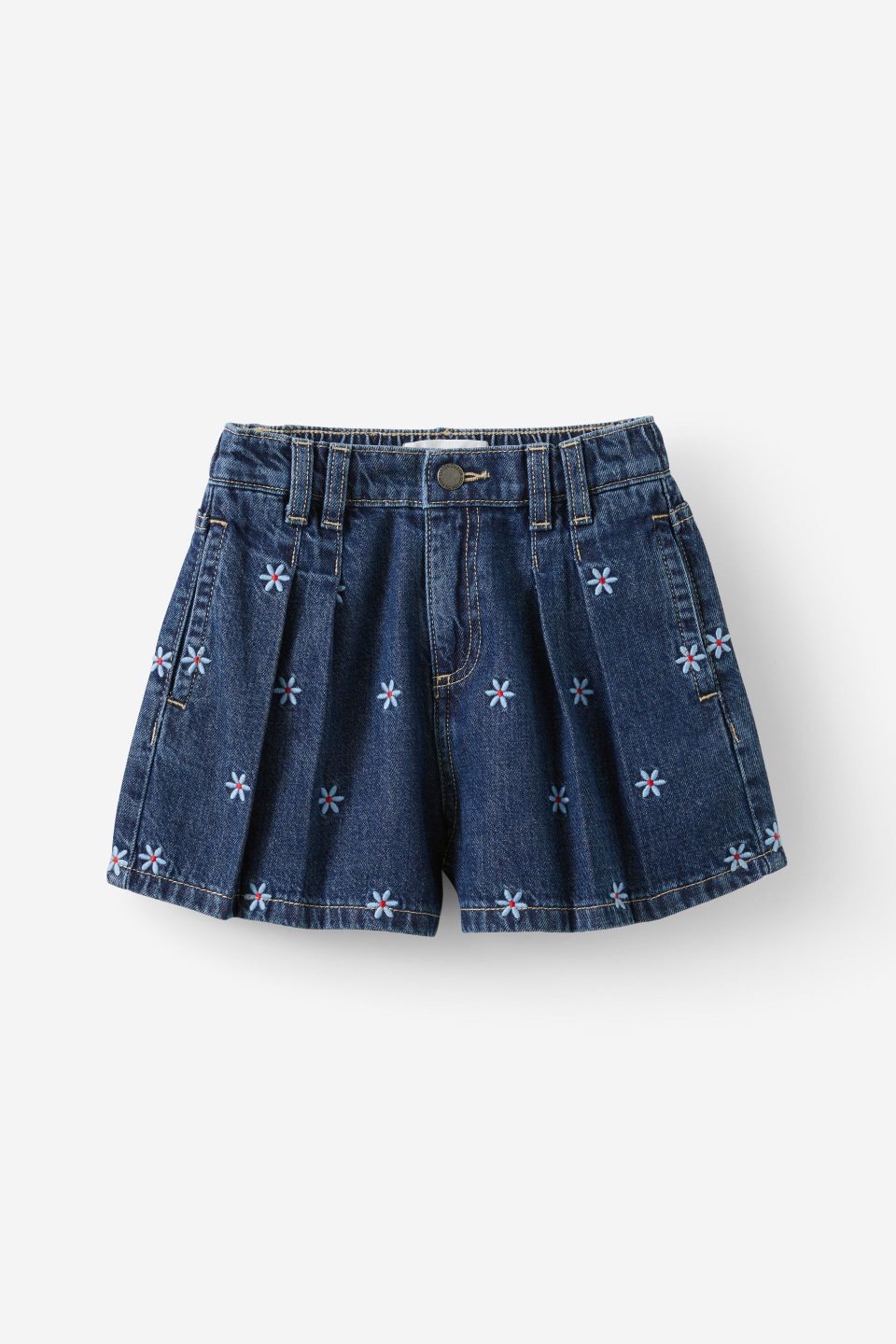 Sarai Pleat Front Denim Short