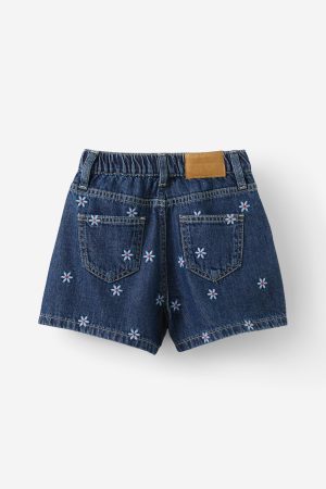 Sarai Pleat Front Denim Short