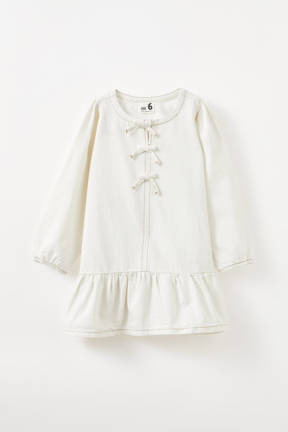 Betty Bow Front Denim Dress