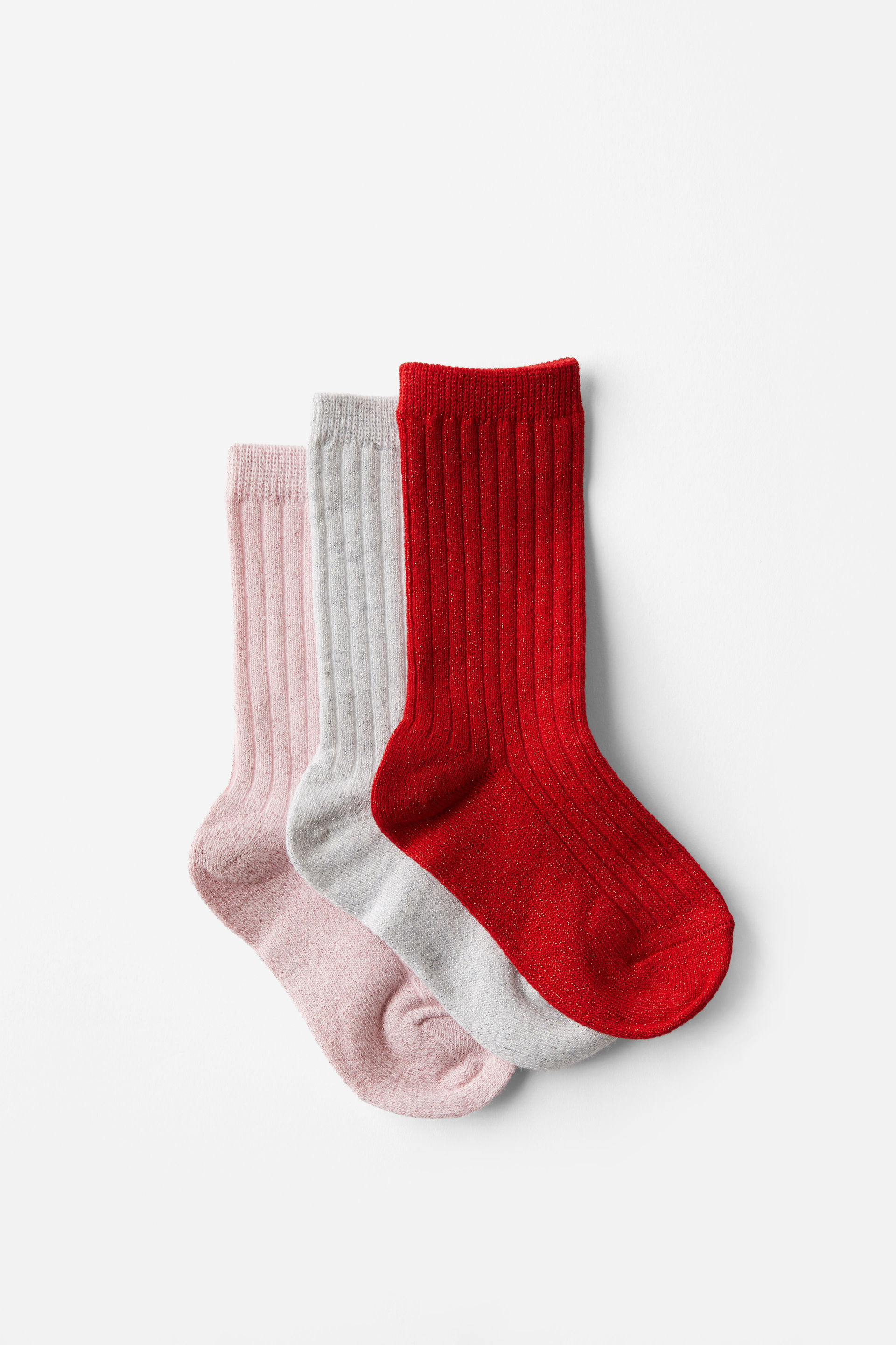 Kids 3Pk Sparkle Socks