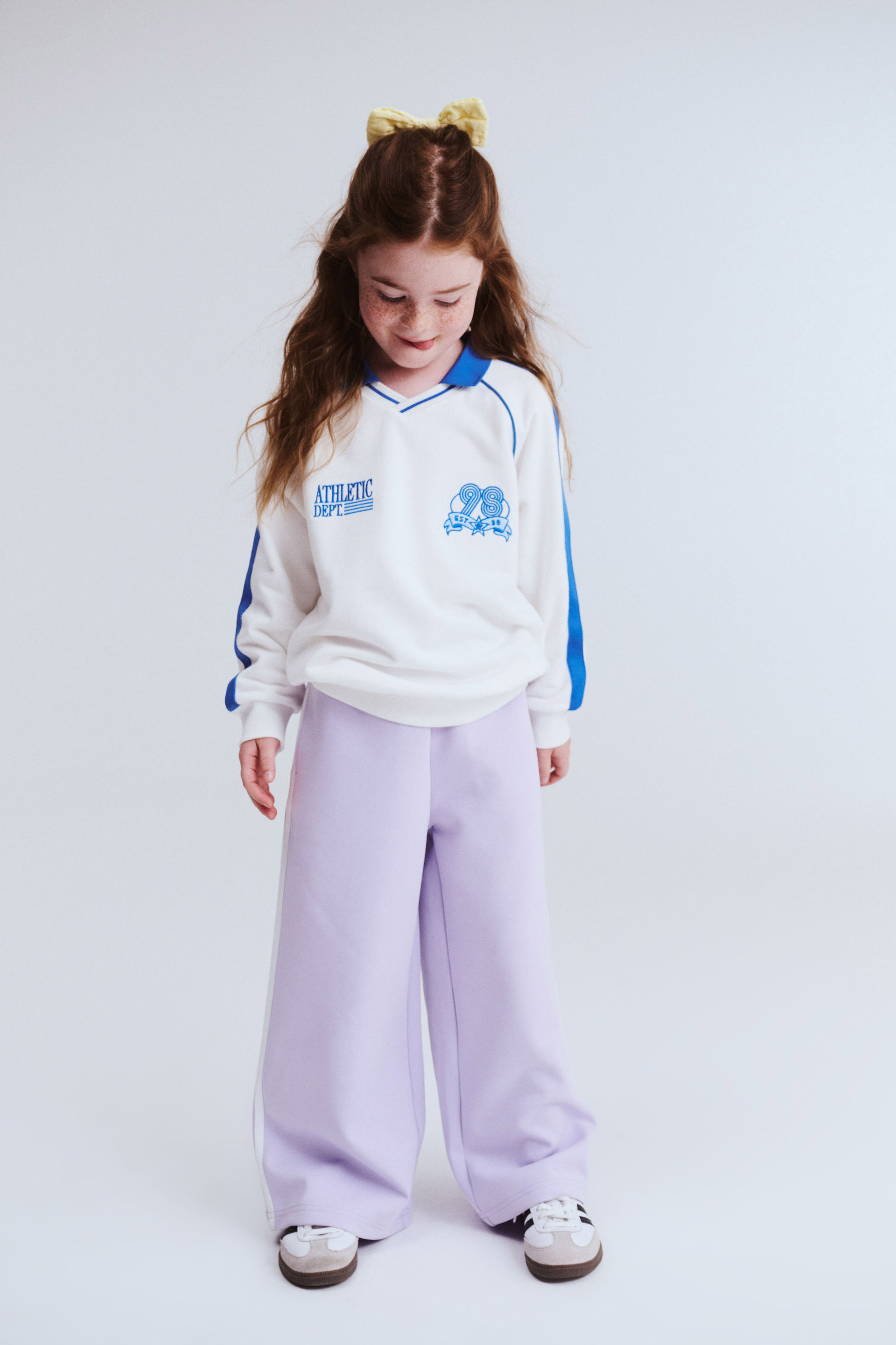 Polo Collar Fleece Top