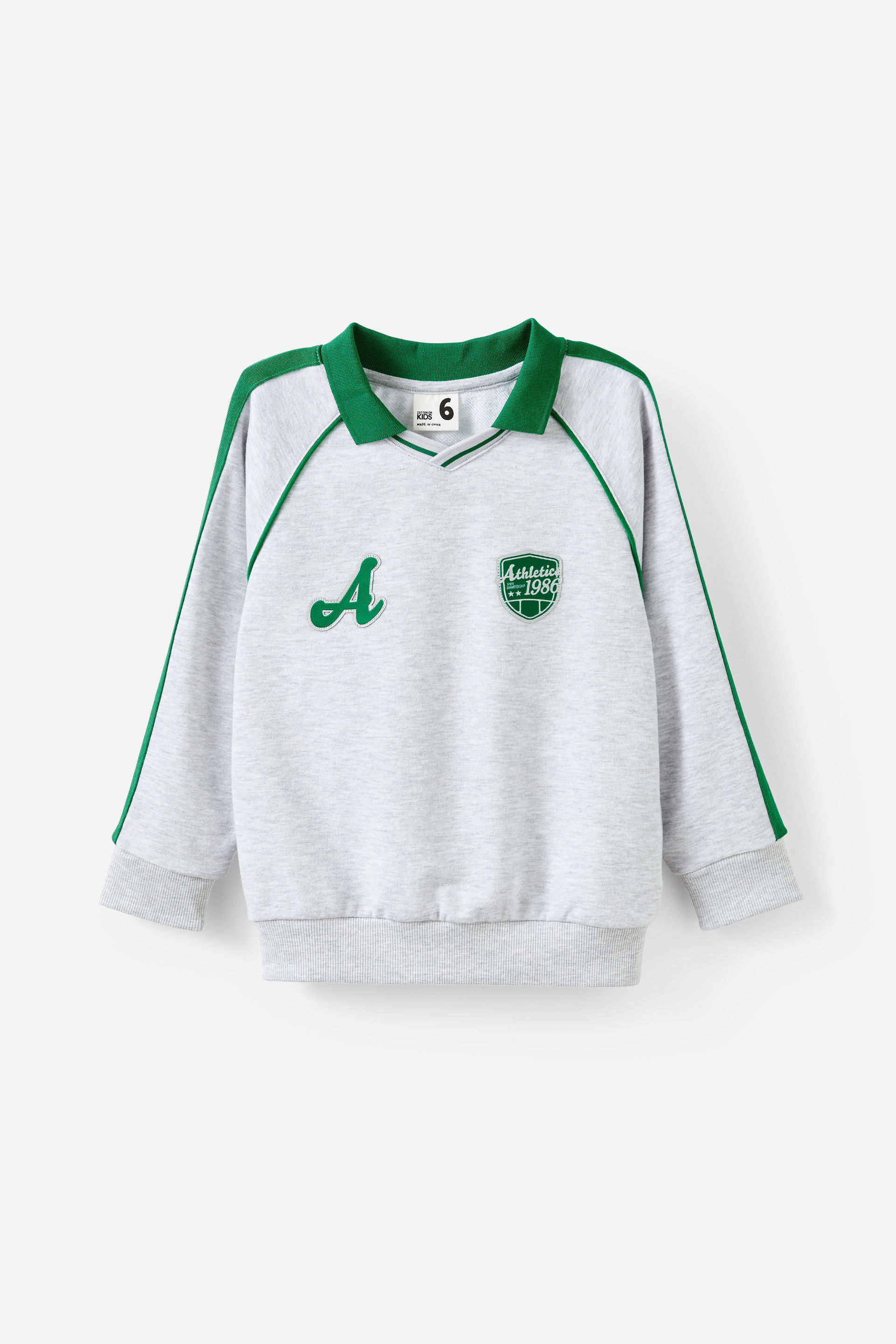 Polo Collar Fleece Top