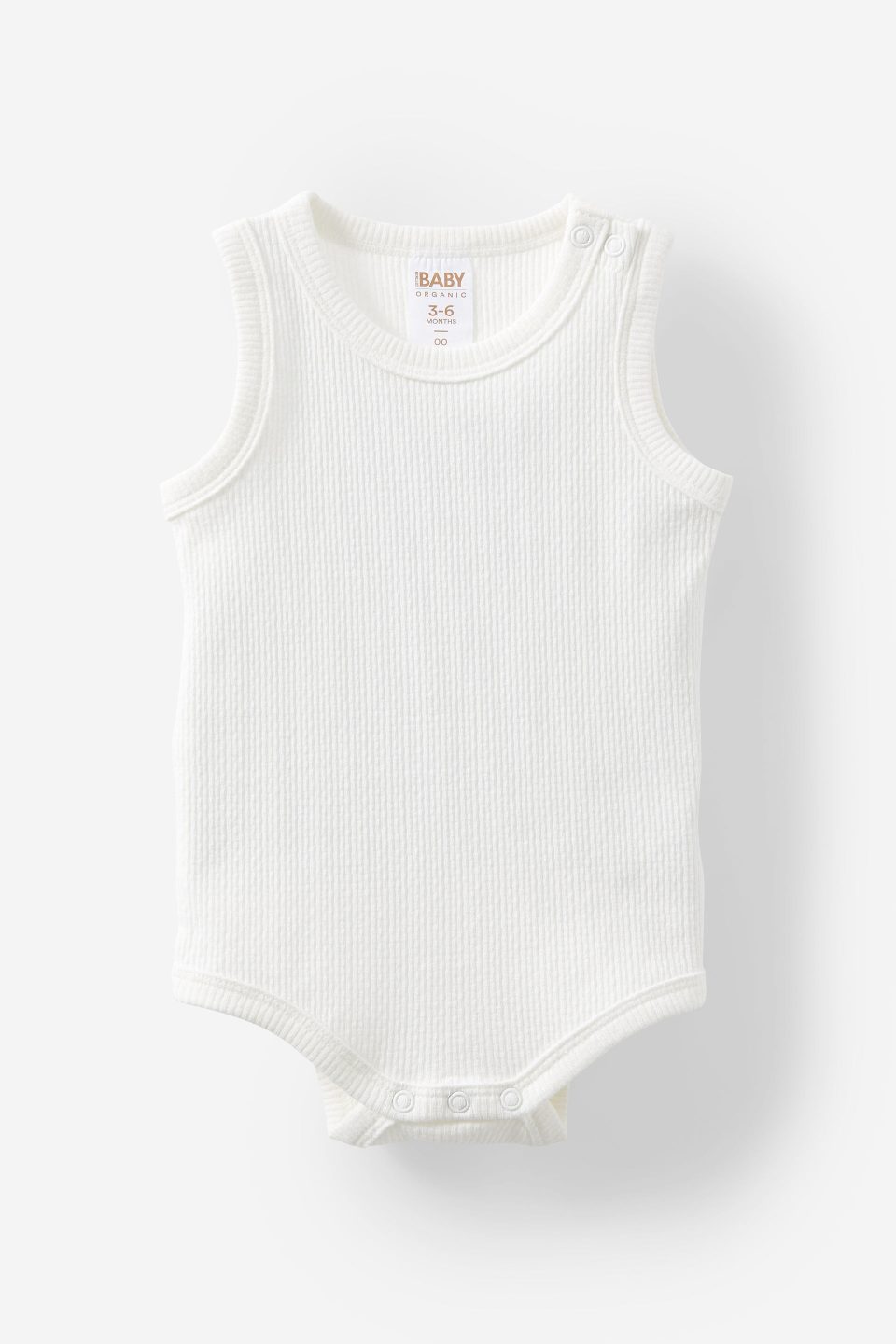 Organic Pointelle Sleeveless Bubbysuit