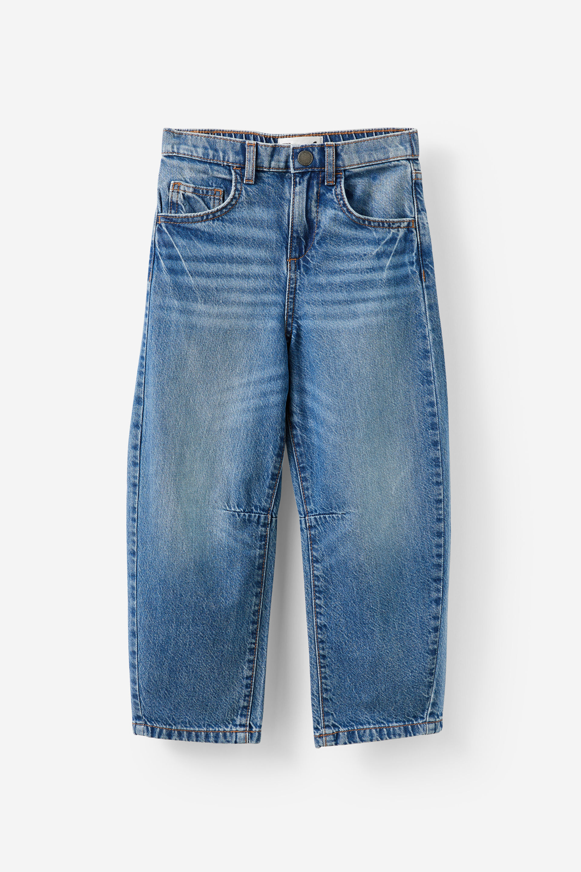 Unisex Barrel Leg Denim Jean