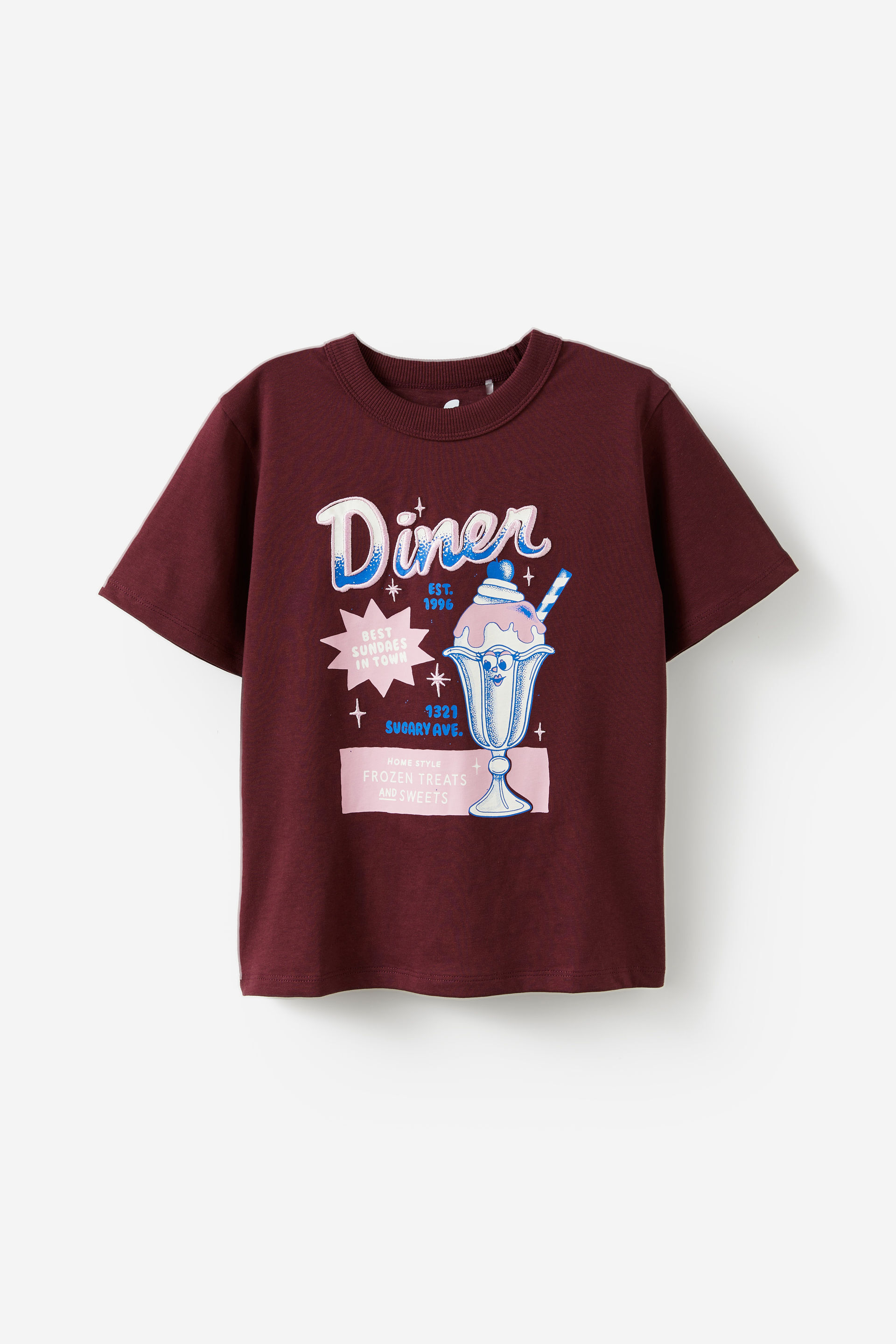 Poppy Oversize Graphic Print Tee