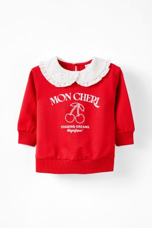 Claire Broderie Collar Top