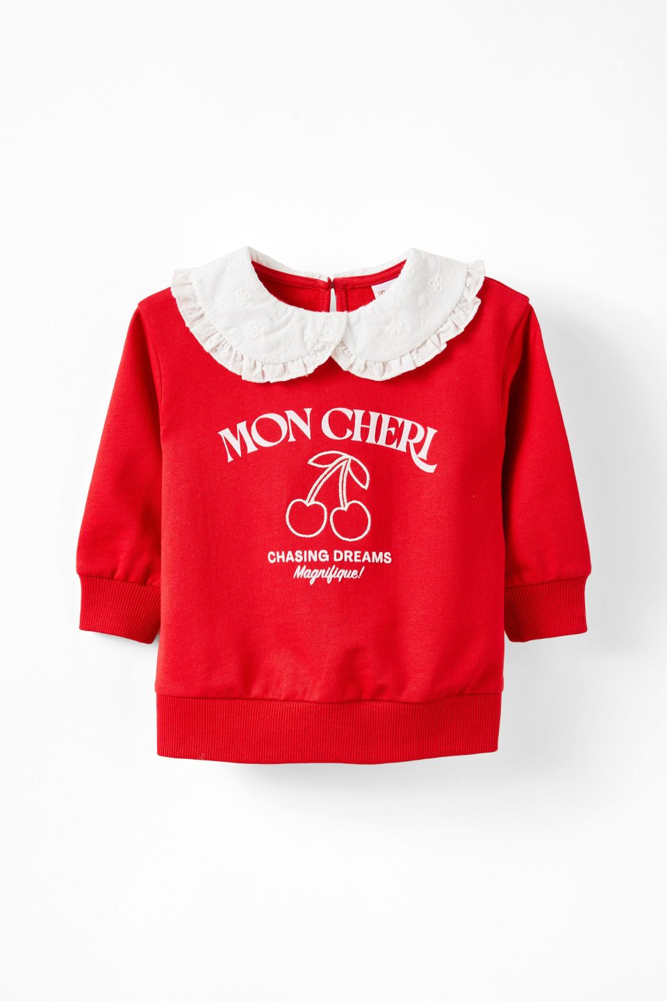 Claire Broderie Collar Top