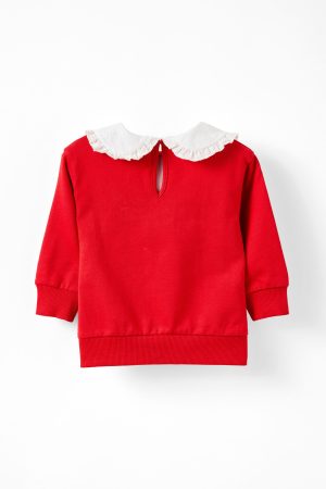 Claire Broderie Collar Top