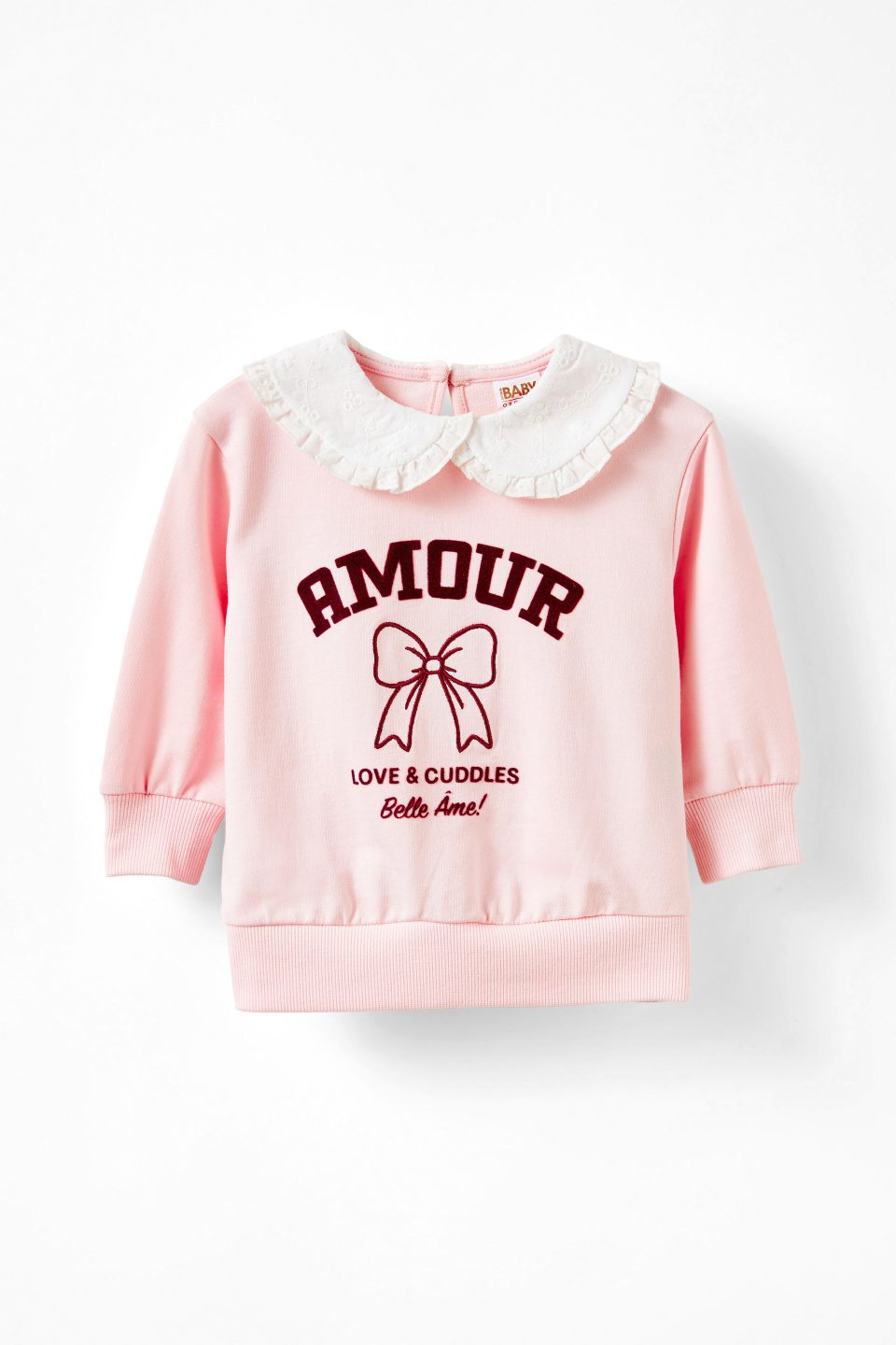 Claire Broderie Collar Top