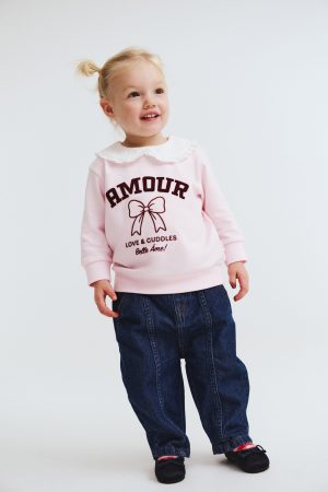 Claire Broderie Collar Top