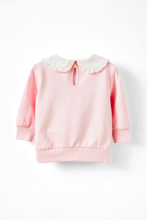 Claire Broderie Collar Top