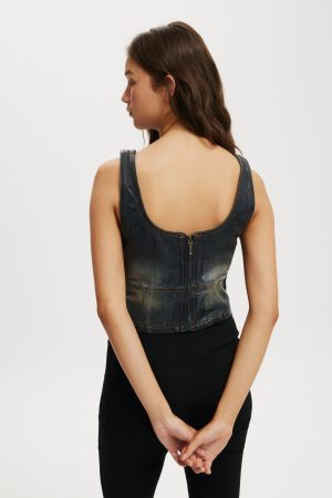 Denim Corset
