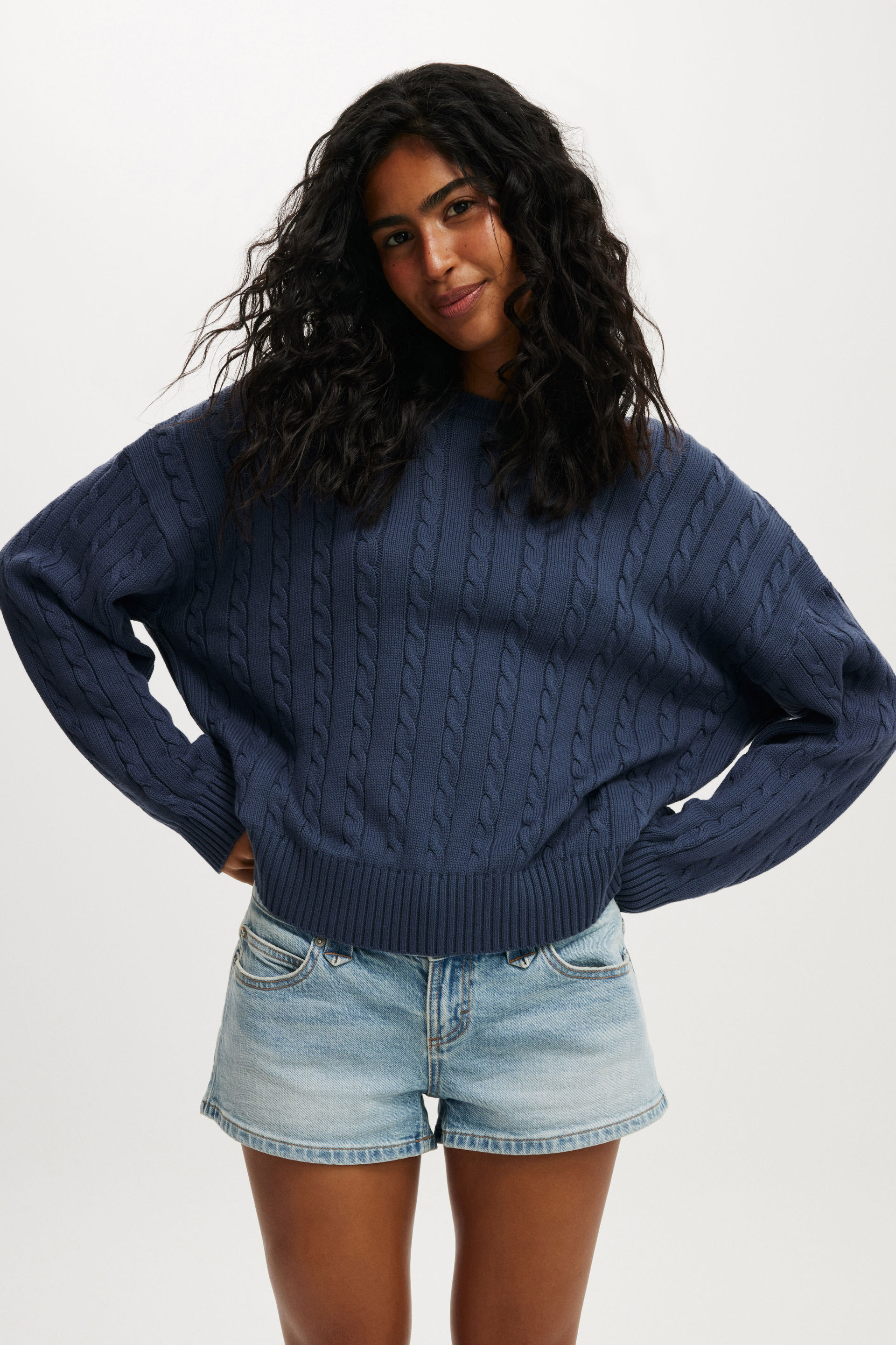 Cotton Crew Neck Sweater