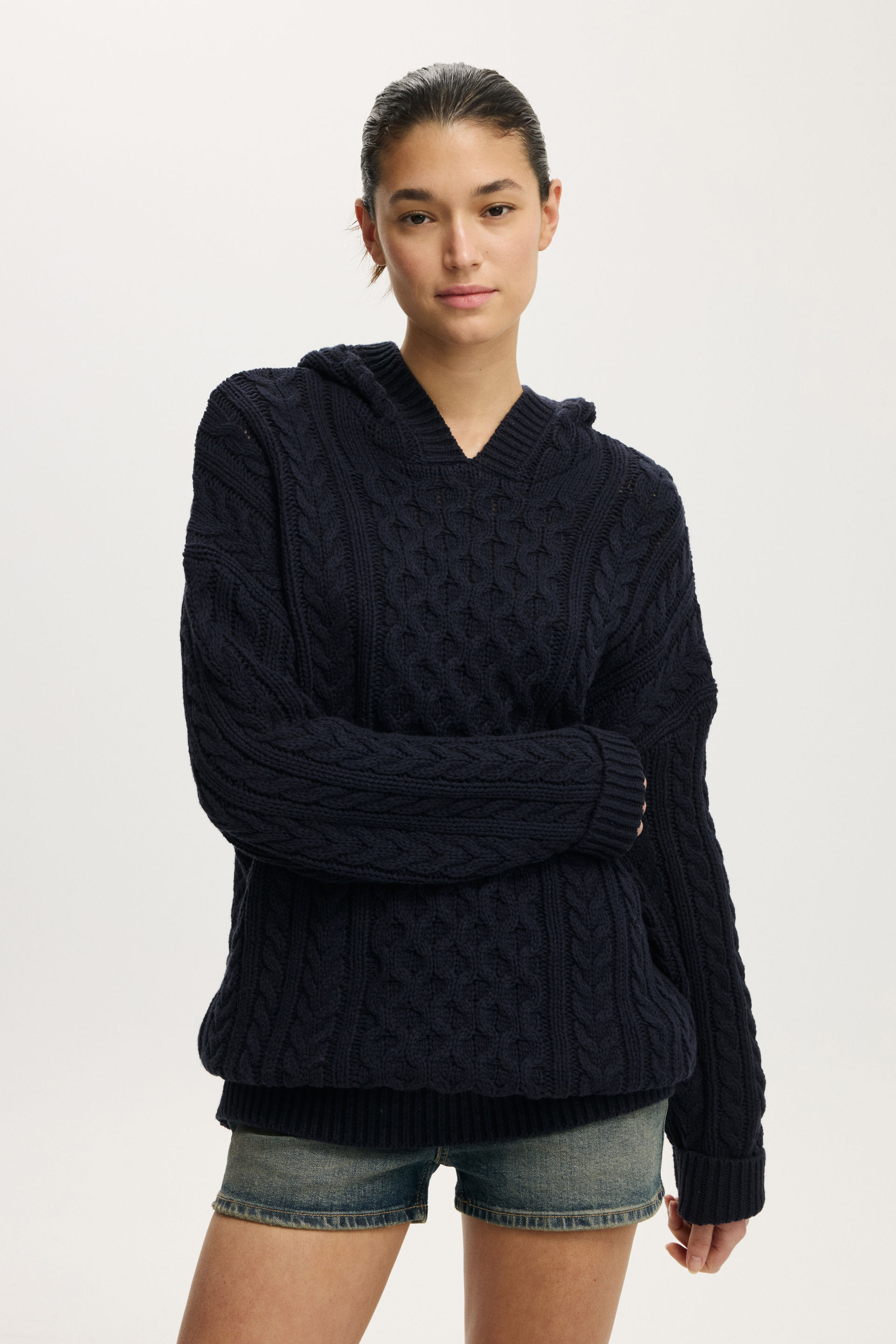 Oversized Cable Hoody