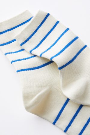 Stripe Ribbed Crew Sock