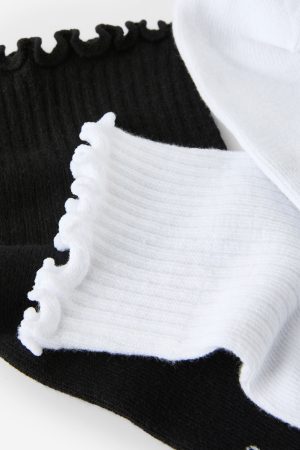 The Perfect Pair Frill Rib Ankle 2Pk