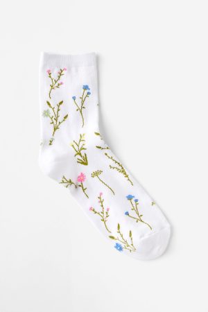 Floral Crew Sock