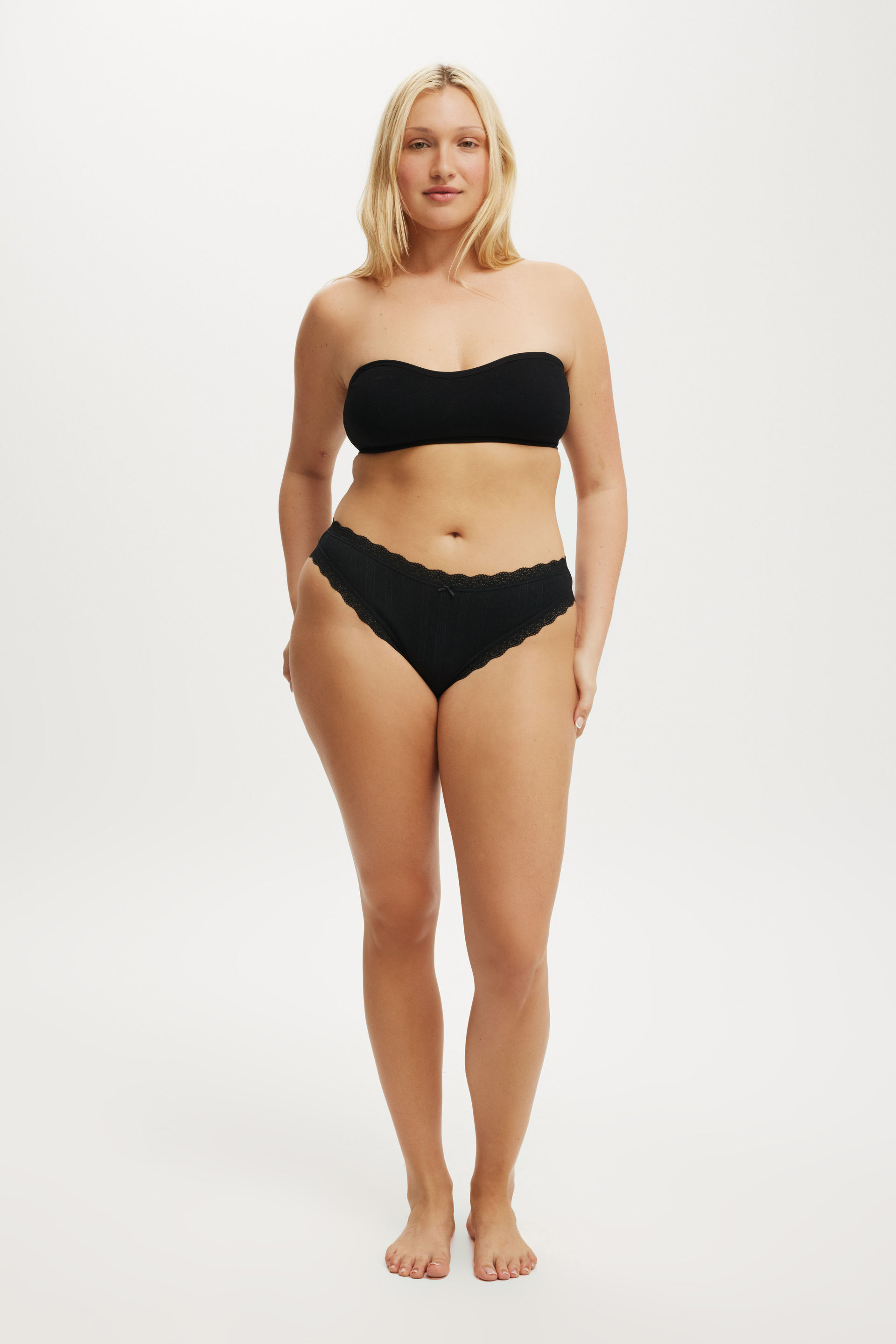 Organic Cotton Lace Cheeky Brief