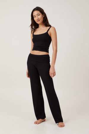 Airy Soft Roll Waist Pant