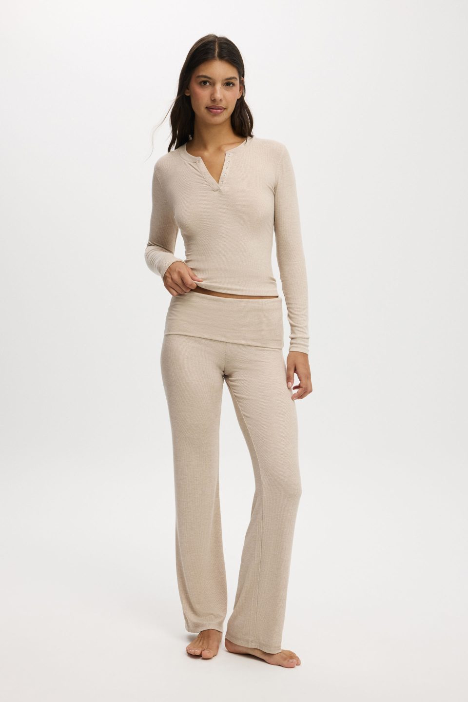 Airy Soft Roll Waist Pant
