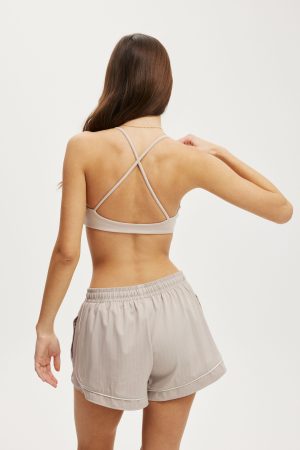 Ultra Soft Minimal Strappy Crop