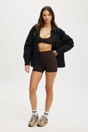 Contrast Collar Oversized Jacket