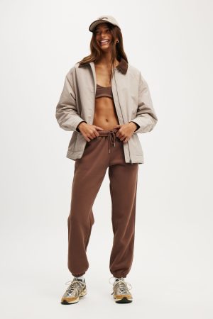 Contrast Collar Oversized Jacket